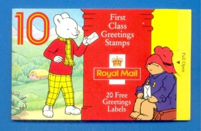 Folleto 10 sellos de primera clase completos. OSO PADDINGTON Y OSO RUPERT. 1994 Foto 1 de 4