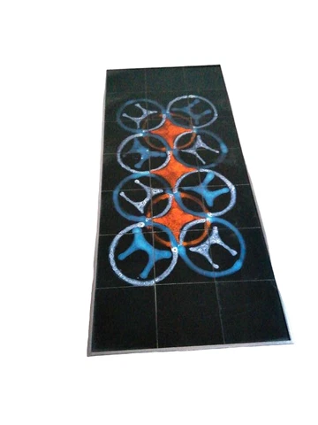 Mid century vintage 60s french coffee table ceramic tile Vallauris style Cover