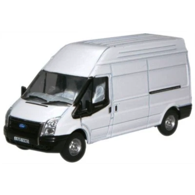 Oxford 76FT006 Ford Transito Bianco Lwb Tetto Alto 1:76 Scala = 00 Gauge IN Case - Immagine 1 di 4