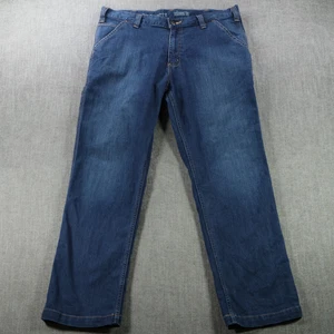 Carhartt Jeans Mens 36x30 Blue Rugged Flex Relaxed Fit Utility Carpenter 102808 - Picture 1 of 15
