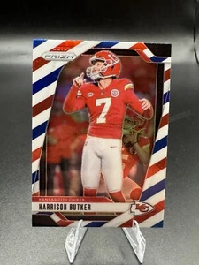 Panini Prizm 2024 rojo blanco azul Prizm SP #144 Harrison Butker - Imagen 1 de 2