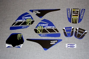 YAMAHA PW 80 1996-25 PW80 MX GRAPHICS KIT DECALS STICKER KIT STICKERS BUBBLE FLO - Picture 1 of 5