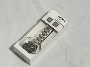 CASIO MTP-1302D-3AJF Quartz Watch Dark Green Dial Date Men's Watch - Picture 1 of 24