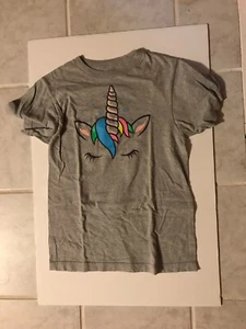 Wengie Grau Einhorn T-Shirt (gebraucht Damen XS) - Bild 1 von 1