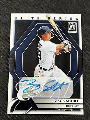 2022 Donruss Optic Elite Series #ESS-ZS Zack Short Autograph Detroit Tigers - Image 1 of 2