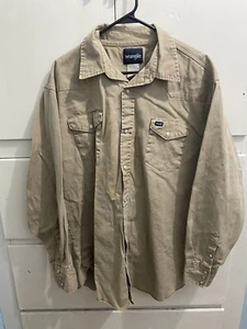 Vintage Wrangler Pearl Snap Long Sleeve Shirt 2XT - Picture 1 of 8