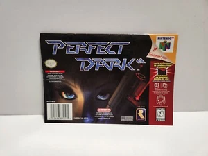 Perfect Dark (Nintendo 64 N64) Original French Canadian Instruction Manual Only - Picture 1 of 3