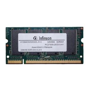 INFINEON HYS64D32020GDL-6-C DDR1 256MB 333MHZ DDR Sodimm Table Module RAM - Picture 1 of 1