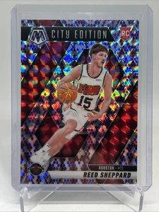 2024-25 Panini Mosaic Reed Sheppard RC City Edition Purple Snakeskin /24 - Picture 1 of 2