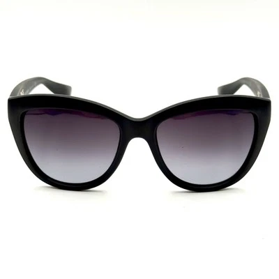 Óculos de sol Dolce & Gabbana preto fosco armação cinza escuro 55-17-140 autêntico vintage - Imagem 1 de 4