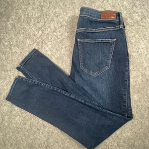 Hollister Super-Skinny-Damenjeans Größe 9R 29 x 28 hoher Bund dunkle Waschung Stretch - Bild 1 von 12