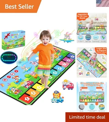 Manta táctil interactiva alfombra de juego con sonidos de piano - perfecta para niños de 1 a 5 años Foto 1 de 4
