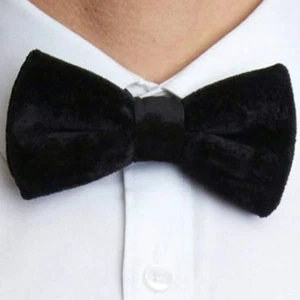 Black Velvet Bradley Adjustable Bow Tie by Paisley & Gray Paisley Underside  - Picture 1 of 12