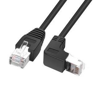 YACSEJAO Cat6 Ethernet Network Patch Cable - RJ45 Male to RJ45 Right Angle Male - Afbeelding 1 van 8