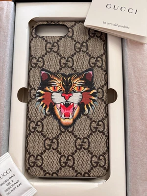 古驰 GG Supreme The Angry Cat 保护壳 适用于 iPhone SE(当前),SE 2020,7,8 全新带盒 — 第 1/4 张图片