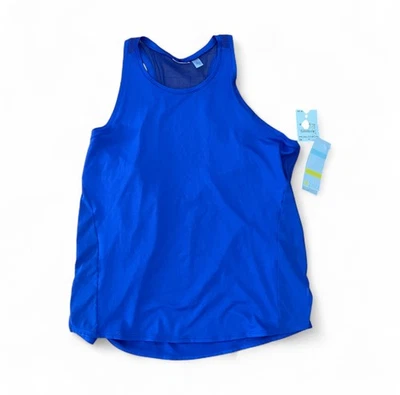  Новый с Ярлыками ZELLA синий спортивная сетка работает тренировки йога верхний размер L - Изображение 1 из 4