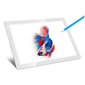 Portable A4 LED Copy Board Light Tracing Box, Silver Ultra-Thin 01 - A4 SILVER - Picture 1 of 7