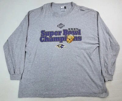 Camisa Puma Baltimore Ravens Super Bowl 2000 manga larga gráfico manga 2XL Foto 1 de 4