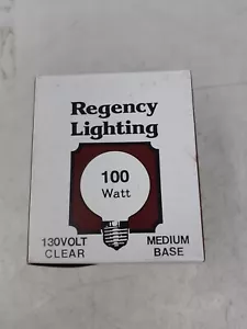 Regency Lighting 100W G25 Clear Globe Light Bulbs – 130V, Medium Base, Box of 25 - Picture 1 of 5