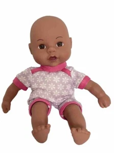 My Sweet Love 8" mini baby doll pink dot pjs NO hat AA brown eyes 2015 cititoy - Picture 1 of 8
