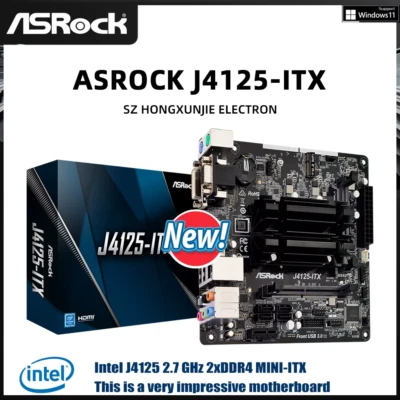 ASROCK J4125-ITX BOX Mini-ITX Mainboard mit Quad-Core Prozessor - Bild 1 von 4