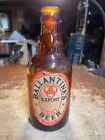 Vintage 194o's Ballantine's Light Beer Bottle Amber Glass NY Newark NJ 12oz