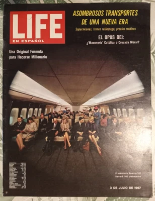 LIFE EN ESPAÑOL MEXICAN MAGAZINE VOL 30 No 1, 03 JUL 1967, BOEING 747 ON COVER - Image 1 of 4