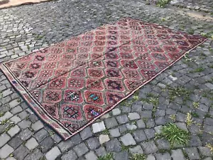 Turkish Rug, Vintage Rug, Large Kilim,Wool Rug, Handwoven Rug 5,8 x 9,4 ft - Picture 1 of 12