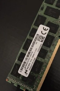 2 X HP Micron 8GB DDR3 16 GB Server ECC PC3L-12800 1600MHz MT36KSF1G72PZ-1G6K1HE - Bild 1 von 7