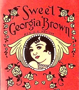 Dulce Georgia Brown Maravilloso Talco en Polvo Valmor Products Co Etiqueta Art Deco - Imagen 1 de 3