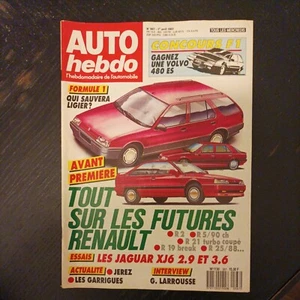 Auto hebdo 567 Jaguar XJ6 2.9 xj6 3.6 Sovereign carl Haas gerard larrousse 1987 - Picture 1 of 2