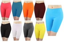 Ladies Plus Size Cycling Shorts Lycra Stretchy Knee Shorts Jersey Hot Pants