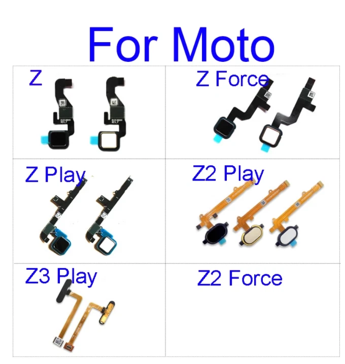 Home Button Flex Cable For Moto Z Z Force XT1789 Z Play XT1635 Z2 Play XT1710 - Image 1 of 1