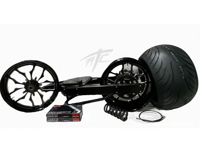 HAYABUSA 360 FAT TIRE KIT BLACK CONTRAST RECLUSE WHEELS 99-2007 SUZUKI HAYABUSA Foto 1 de 4