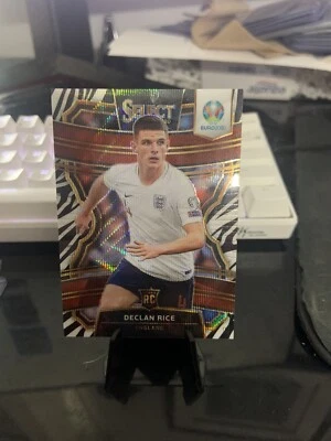 2020 Panini Select UEFA Euro England Declan Rice Zebra Case Hit RC #81 - Image 1 of 2