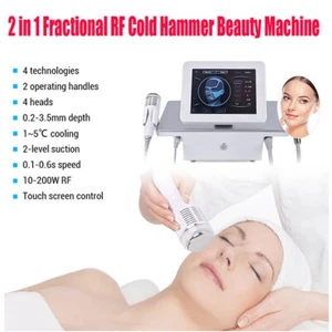 Portable 2in1 RF Micro-n-eedle Machine Cold Hammer Anti Scars Spot Beauty Spa - Picture 1 of 8