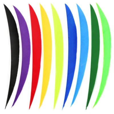 AMEYXGS 50X Bogenschießen Pfeilfedern 5 Zoll Naturfedern Befiederung Pfeilschaft DIY