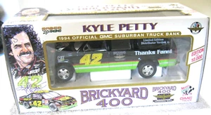 1994 BROOKFEILD 1/25 KYLE PETTY BRICKYARD 400 DIECAST COLLECTIBLE BANK SUBURBAN - Picture 1 of 2