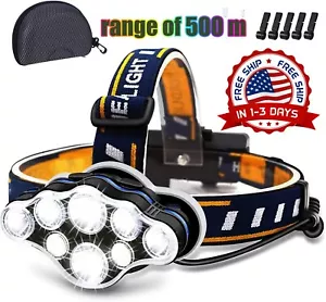 Linterna de Cabeza Recargable Lampara LED de Cabeza Impermeable Multiuso 18000Lm - Imagen 1 de 8