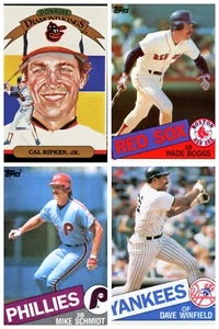 1985 Topps / Donruss Hall of Fame & Stars - Actual Scans of Cards You Pick - Picture 1 of 44