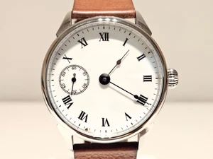 VINTAGE CUSTOM MADE SWISS 42mm MEN'S MECHANICAL UNBRANDED WATCH/MOV. "ETA" 6497 - Picture 1 of 9