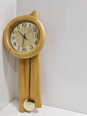 Funkuhr Wanduhr Pendeluhr mit Pendel FUNKTION GETESTET#F7 - Bild 1 von 4