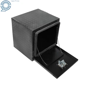 Aluminum 18"X17"X18" Trailer Tool Box Heavy Duty Tool Storage Box with Lock - Picture 1 of 11