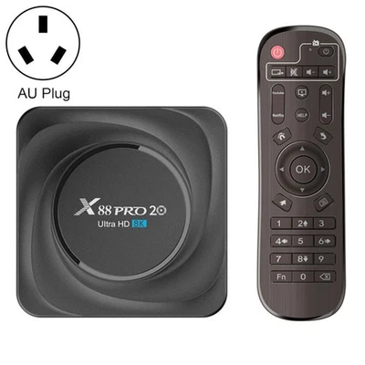 X88 Pro 20 4K Smart TV BOX Android 11.0 Mediaplayer mit Infrarot Fernbedienung - Bild 1 von 4