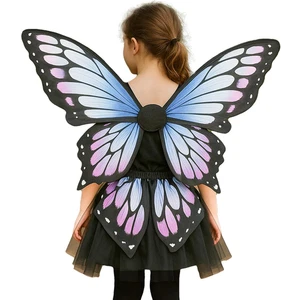 Butterfly Wings for Girls, Fairy Butterfly Costume Set with Puffy Skirt for Hall - Picture 1 of 12