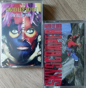 2 x DAVID LEE ROTH UK Issue Cassette Tape Albums ☆Job Lot/Bundle - All Pictured☆ - Picture 1 of 3