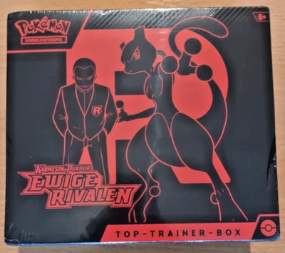 Pokémon Karmesin & Purpur Ewige Rivalen Top Trainer Box DEUTSCH NEU 2 kl. Risse - Bild 1 von 4