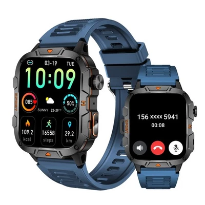 Smart Watch For Men Bluetooth Call Blood Oxygen Heart Rate Fitness Tracker Gift - Image 1 of 4