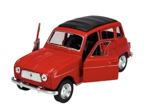 WELLY OLD TIMER RENAULT 4 RED 1:34-1:39 1/34 DIE CAST METAL MODEL NEW IN BOX - Picture 1 of 7