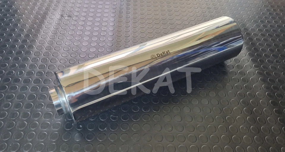 SILENZIATORE AUTO TONDO UNIVERSALE CENTRALE ACCIAIO INOX DIAMETRO Ø 70 MM L. 600 - Immagine 1 di 3